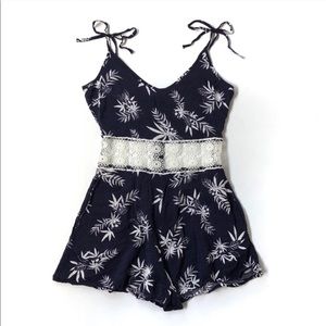 Tropical Print Romper